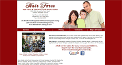 Desktop Screenshot of hairforceclinton.com